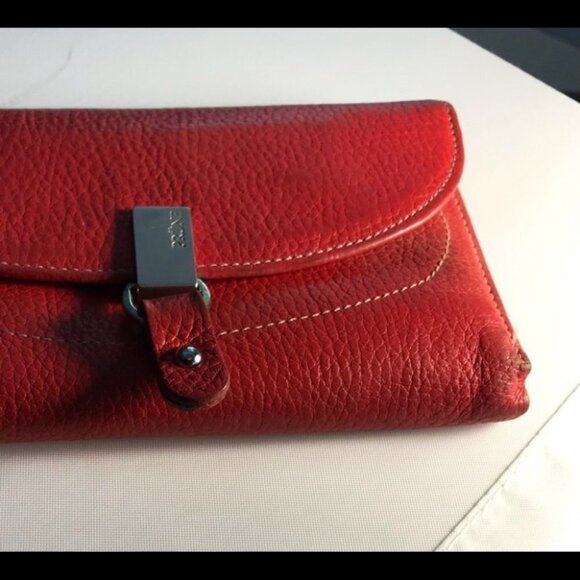 PRUNE Red Leather Wallet Made in Brazil. - Picture 6 of 6